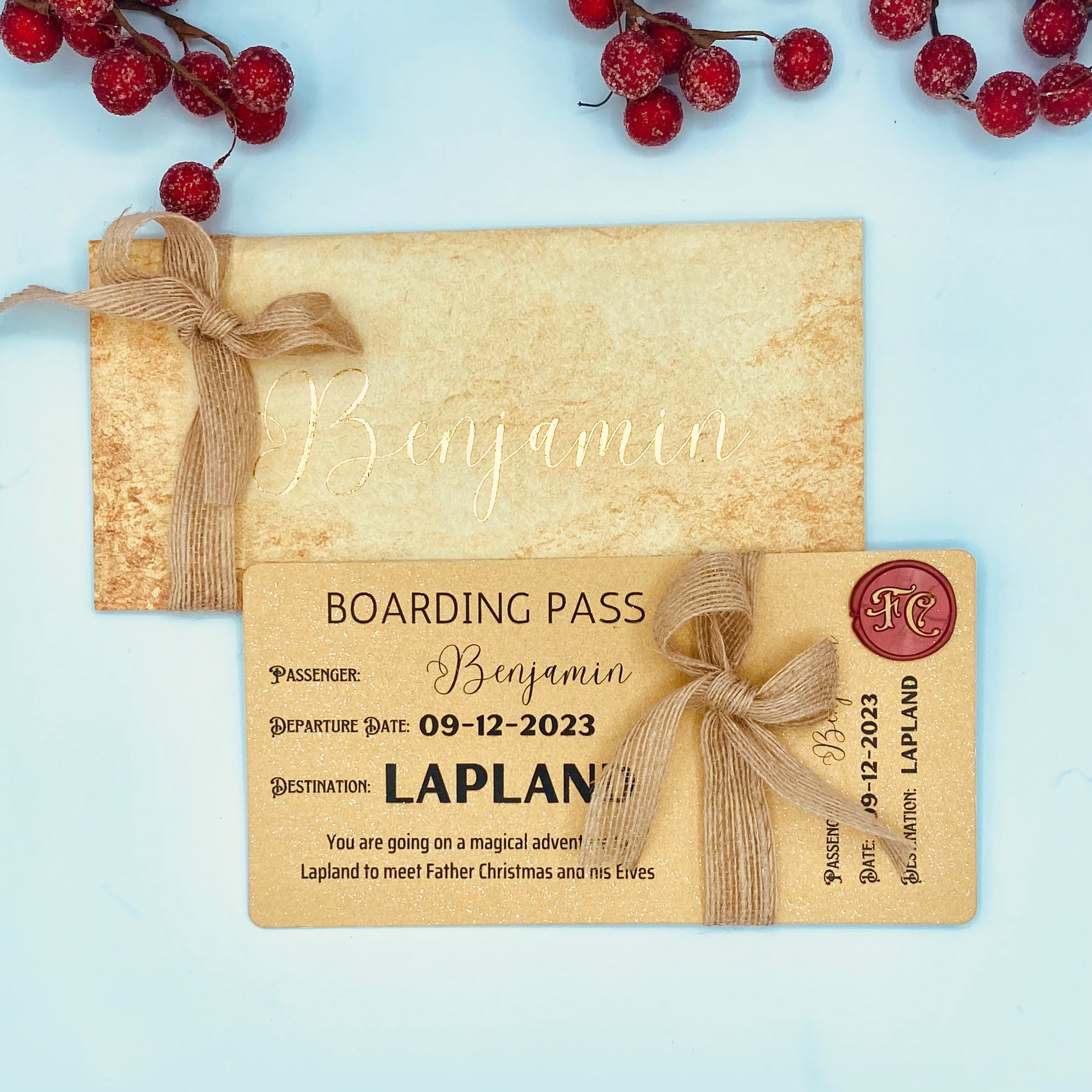 Lapland Reveal Luxury Scented Boarding Pass – Little Bear Post